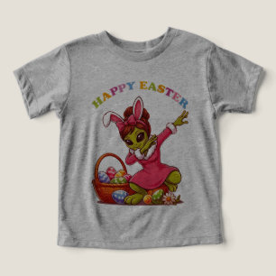 Conejo de Pascua Alien Divertido Dabbing Huevo de
