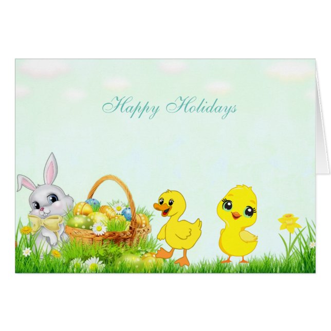 Conejo de Pascua, Chick y Duckling (Anverso (Horizontal))