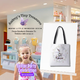 Conejo de Pascua con bolsa de huevo de cesta