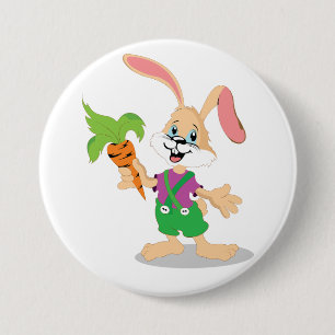 Conejo de Pascua con botón de zanja