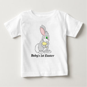 Conejo de Pascua con camiseta de bebé personalizad