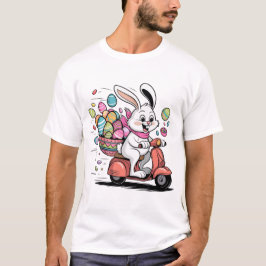Conejo de Pascua con camiseta Scooter
