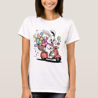 Conejo de Pascua con camiseta Scooter