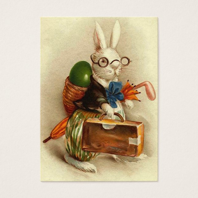 Conejo de Pascua con Glasses (Frente)