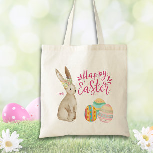 Conejo De Pascua Con Huevos, Bolsa De Tote De Pasc