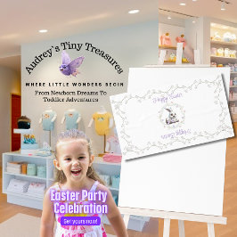 Conejo de Pascua con mantel de huevo