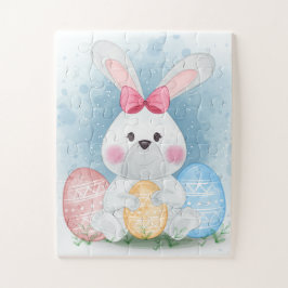 Conejo de Pascua con Puzzle de Huevos de Pascua (3
