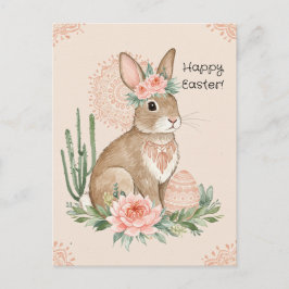 Conejo de Pascua cristiano - Tarjeta postal