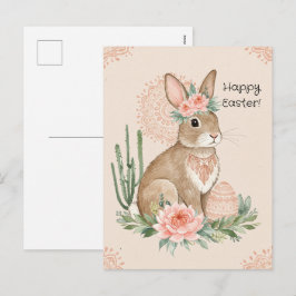 Conejo de Pascua cristiano - Tarjeta postal