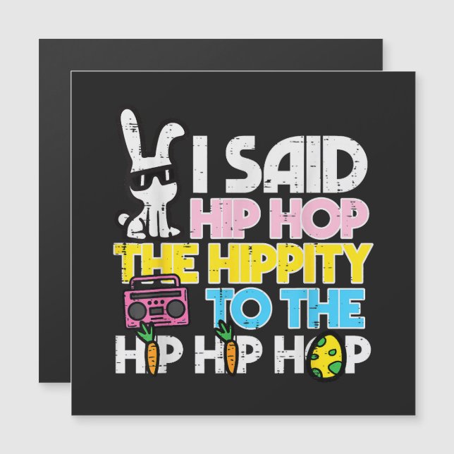 Conejo de Pascua de Hip Hop Hippity  (Anverso/Reverso)