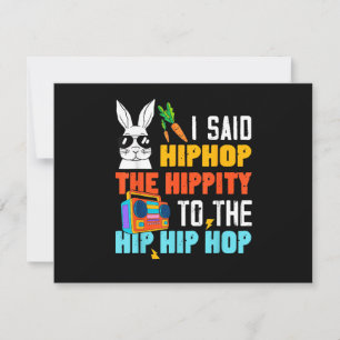 Conejo de Pascua divertido Hip Hop Hippity niños n