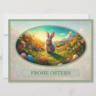 Conejo de Pascua en el encanto de la primavera