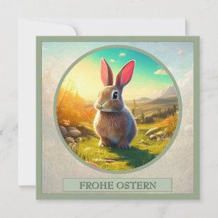 Conejo de Pascua en el encanto de la primavera