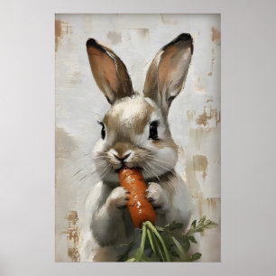 Conejo de Pascua Impresión de Zanahoria, Conejito