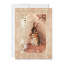 Conejo de Pascua - Tarjeta de felicitación