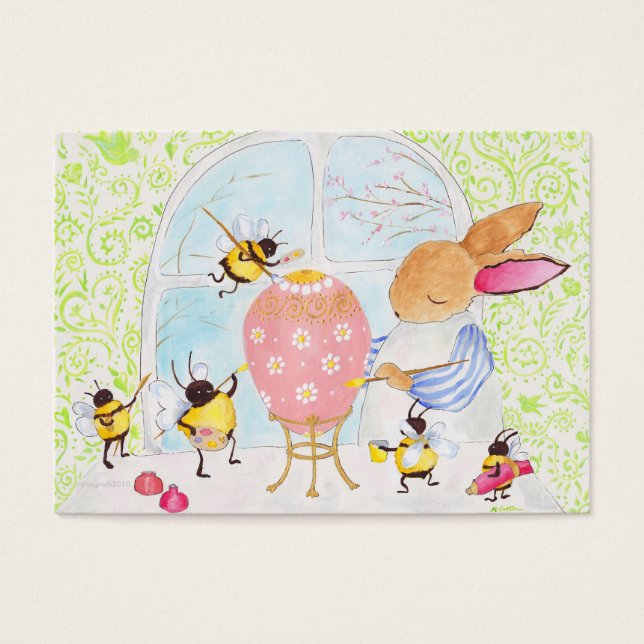 Conejo de Pascua y abejas (Frente)