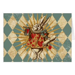 Conejo del blanco de Alicia del vintage