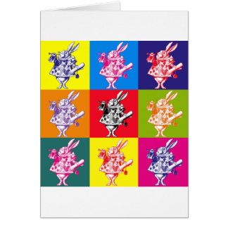 Conejo del blanco del arte pop