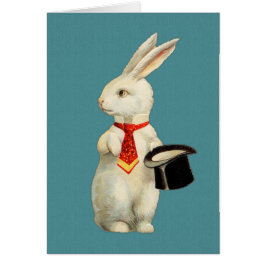 Conejo del blanco del vintage