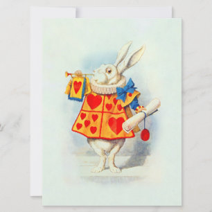 Conejo en Alice Wonderland ~ Invitación