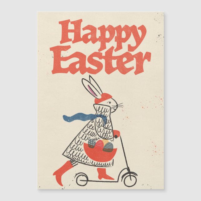 Conejo Feliz de Pascua (Anverso)