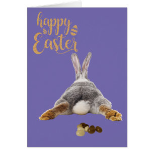 Conejo Feliz de Pascua Cola de Pompones Marrones