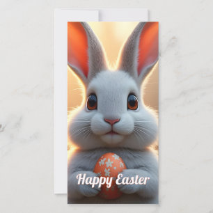 Conejo feliz de Pascua en la magia de la primavera