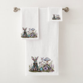 Conejo místico con hongos