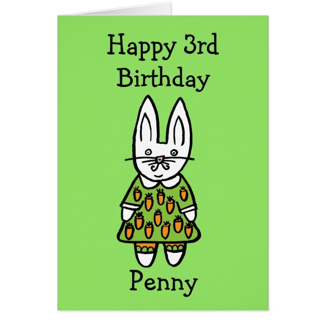 Conejo Penny personalizado (Frente)