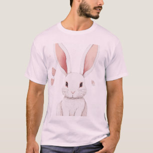 Conejos de dibujos animados básicos de camisetas m