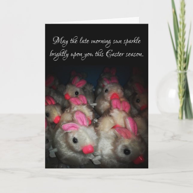 “Conejos de Pascua” Tarjeta de Pascua (Anverso)