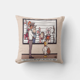 Conejos En Un Cojín decorativo De Linaje