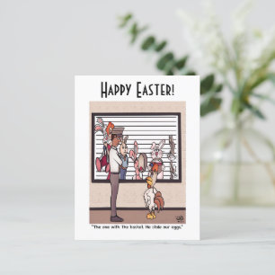 Conejos En Una Tarjeta Post De Lineo