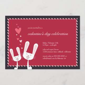 Conejos enamorados| Invitación a San Valentín
