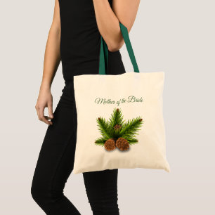 Cones de pino madre de la bolsa de la novia