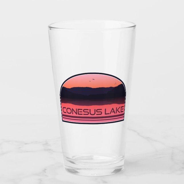 Conesus Lake New York Red Sunrise (Anverso)