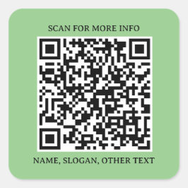 Conexión cuadrada: Pegatina de código QR para empr