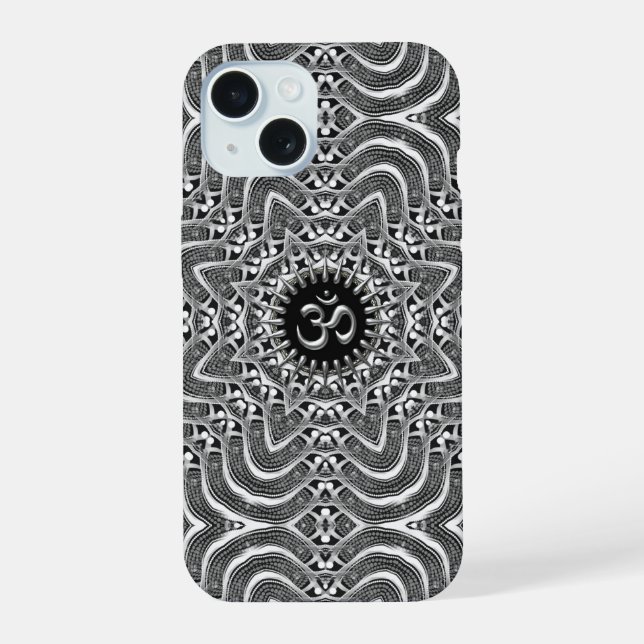 Conexión Espiritual De Om Plateado (Reverso )