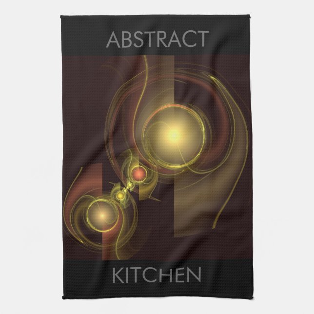 Conexión íntima Resumen Toalla de cocina de arte (Vertical)