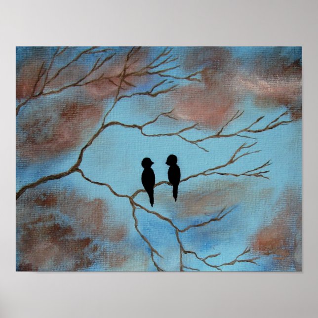 Conexiones Impresión de lienzo desde la pintura or (Frente)