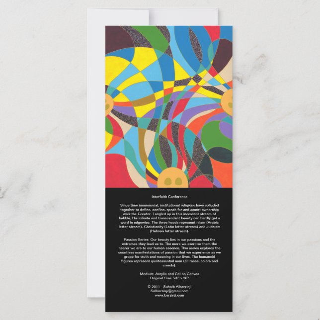 Conferencia interreligiosa y Splendor - Tarjeta la (Anverso)