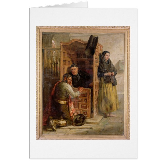 Confesión, 1862 (aceite en lona) (Frente)