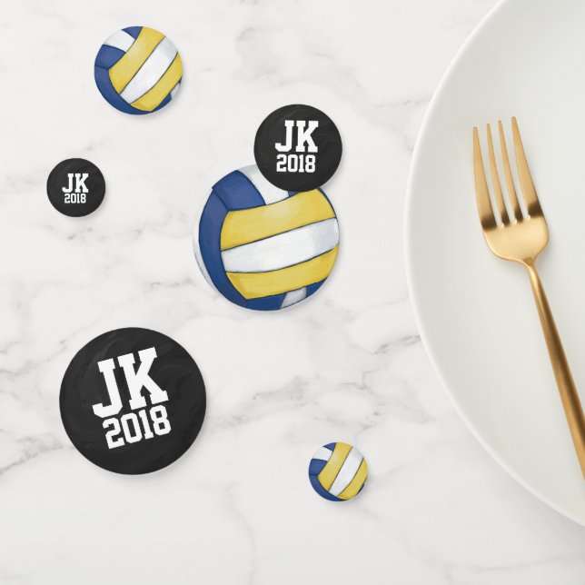 Confeti 11 de 12 puntos de voleibol personalizados (Grupo)