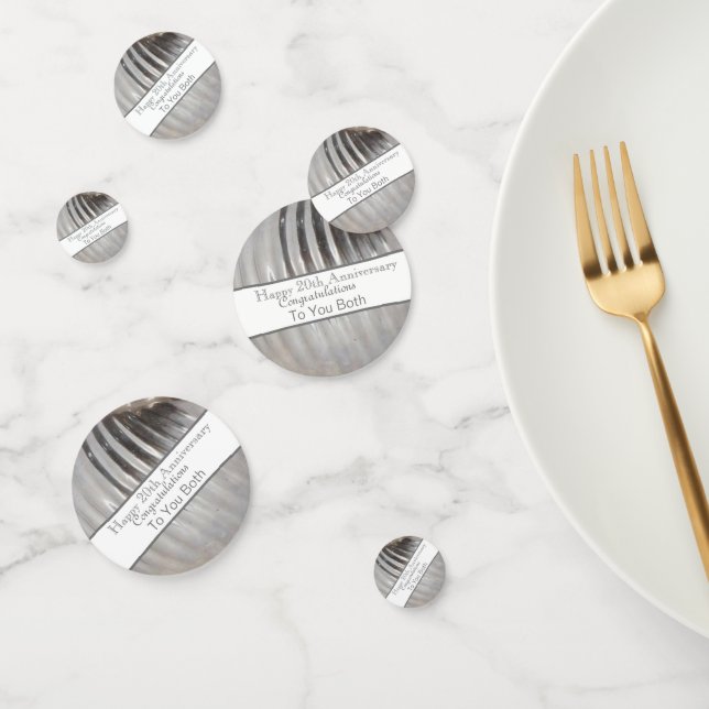 Confeti 20º Aniversario Boda Platino (Grupo)