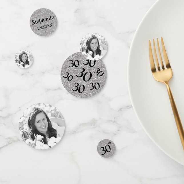 Confeti 30.ª foto de cumpleaños (Grupo)