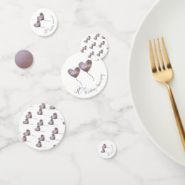 Confeti 30.º aniversario de Pearl boda globos morados