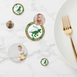 Confeti 3.ᵉʳ Fiesta de cumpleaños de dinosaurio trirex