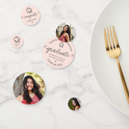 Confeti 3 Graduación de fotos Rubor Cápsula de escritura m