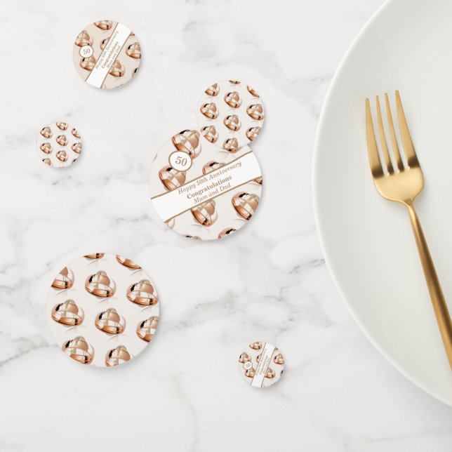 Confeti 50.º Aniversario Boda (Grupo)