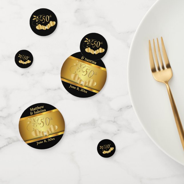 Confeti 50.º Aniversario del Boda de Oro (Grupo)